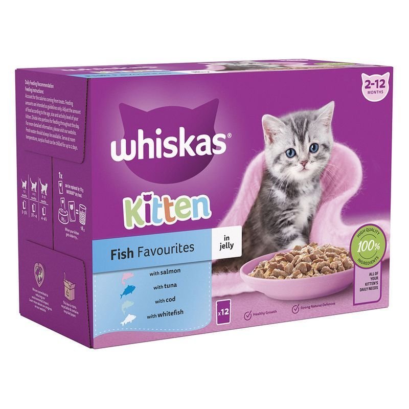 Whiskas 1+ Kitten Pouches in Jelly