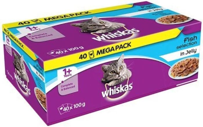 Whiskas Complete & Balanced Cat Pouches, 40 x 100g