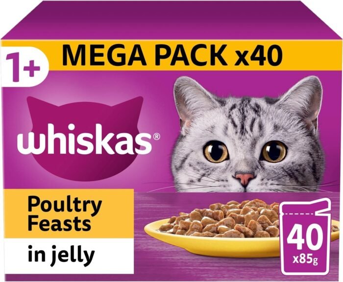 Whiskas Complete & Balanced Cat Pouches, 40 x 100g - Image 4