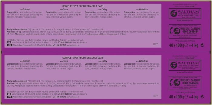 Whiskas Complete & Balanced Cat Pouches, 40 x 100g - Image 7